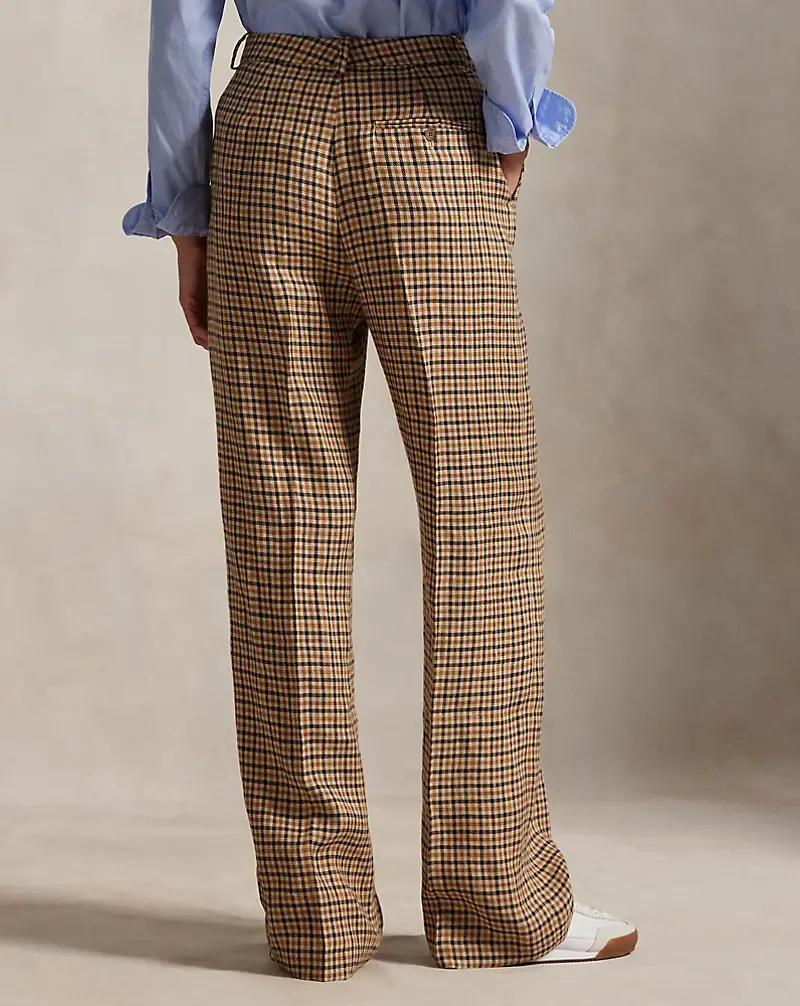 Polo Golf Ralph Lauren Plaid Tweed Wide-Leg Pant