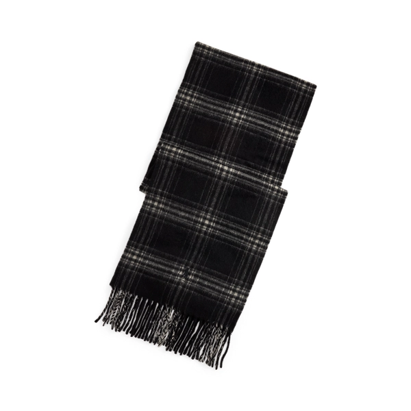 polo golf ralph lauren Plaid Wool-Cashmere Scarf