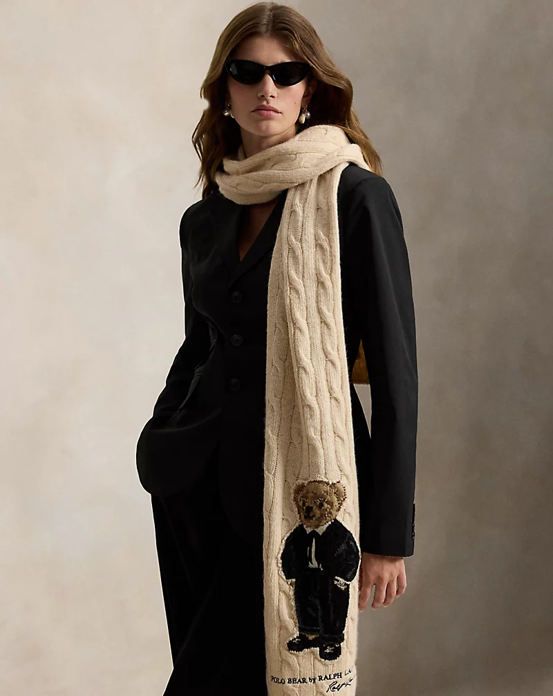 Polo Golf Ralph Lauren Polo Bear Wool-Blend Scarf