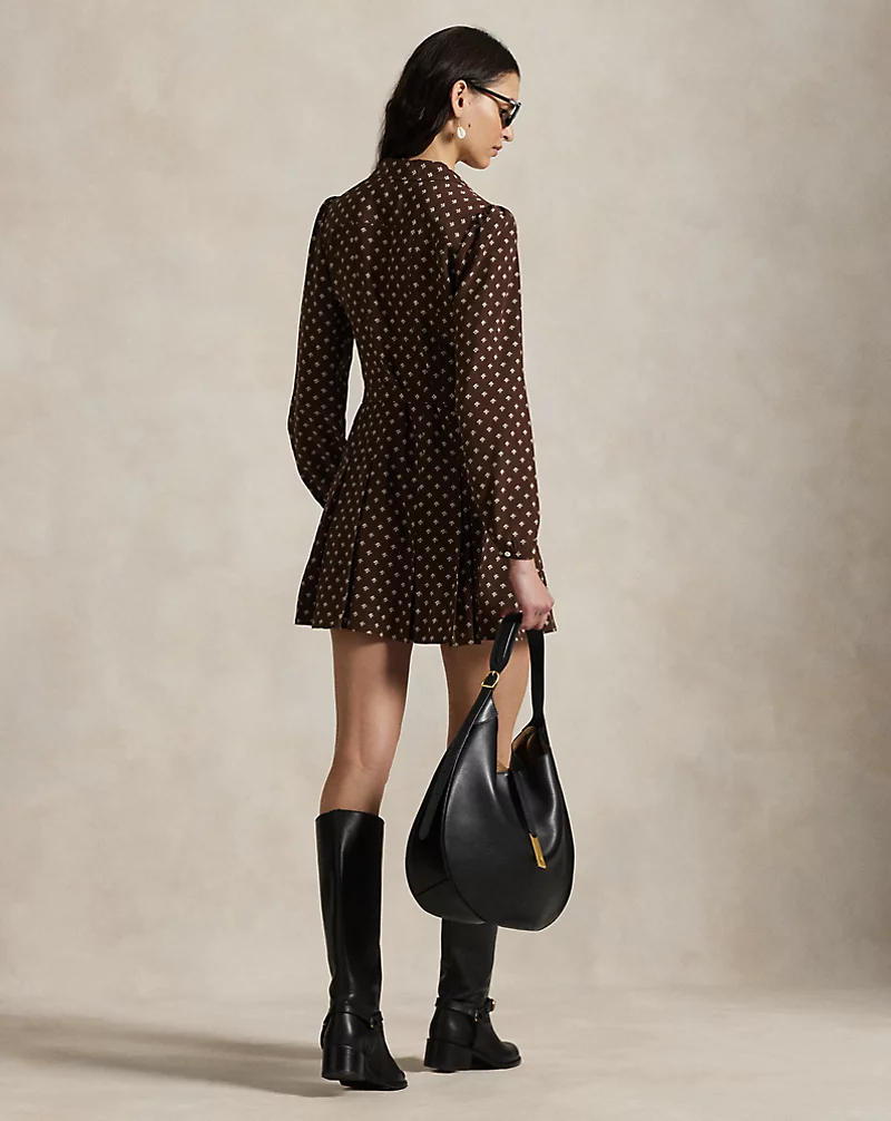 Polo Golf Ralph Lauren Printed Silk Mini Dress