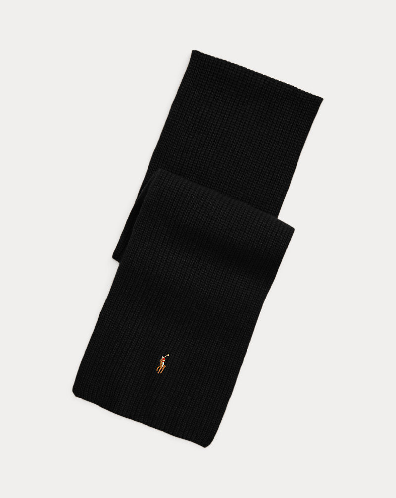 polo golf ralph lauren Rib-Knit Wool-Blend Scarf