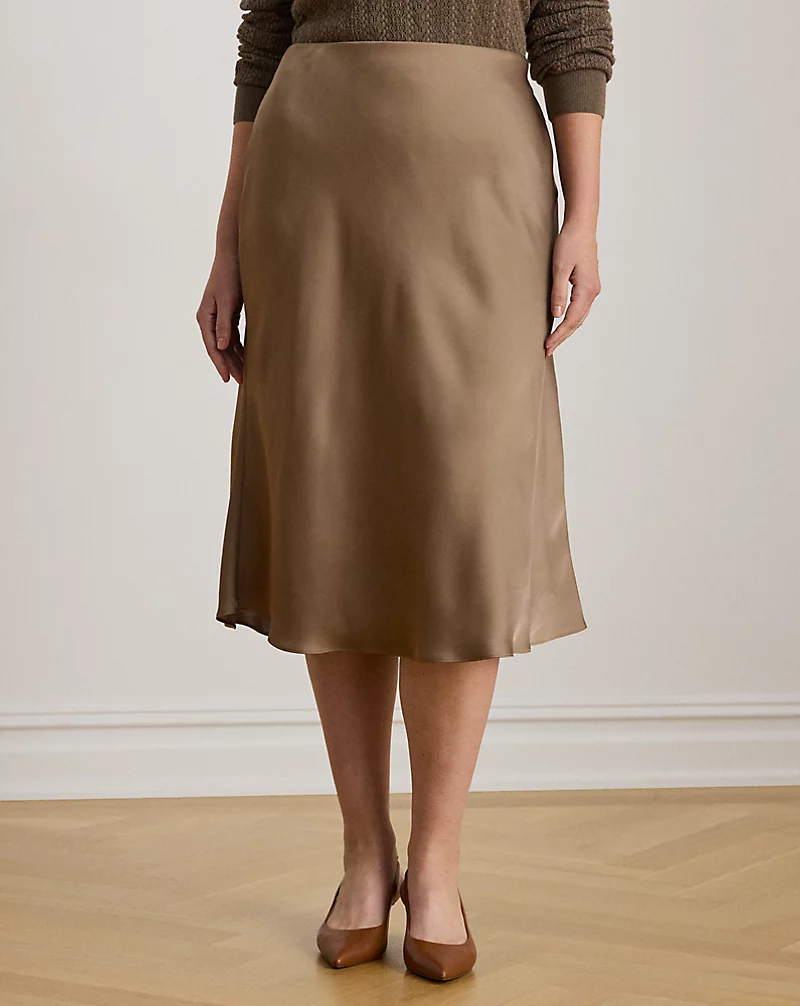Polo Golf Ralph Lauren Satin Charmeuse Midi Skirt
