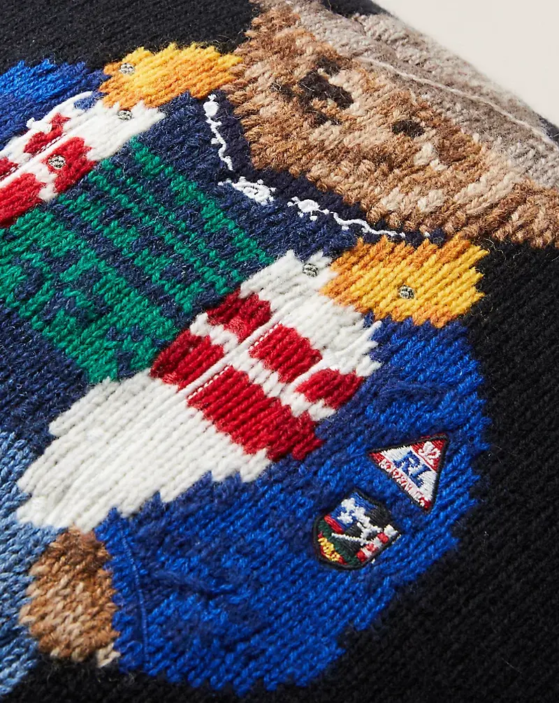 Polo Golf Ralph Lauren Ski Polo Bear Throw Pillow