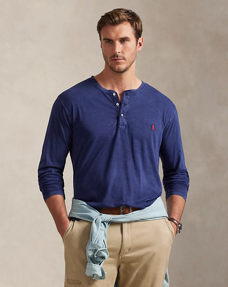 polo golf ralph lauren Slub Jersey Henley Shirt
