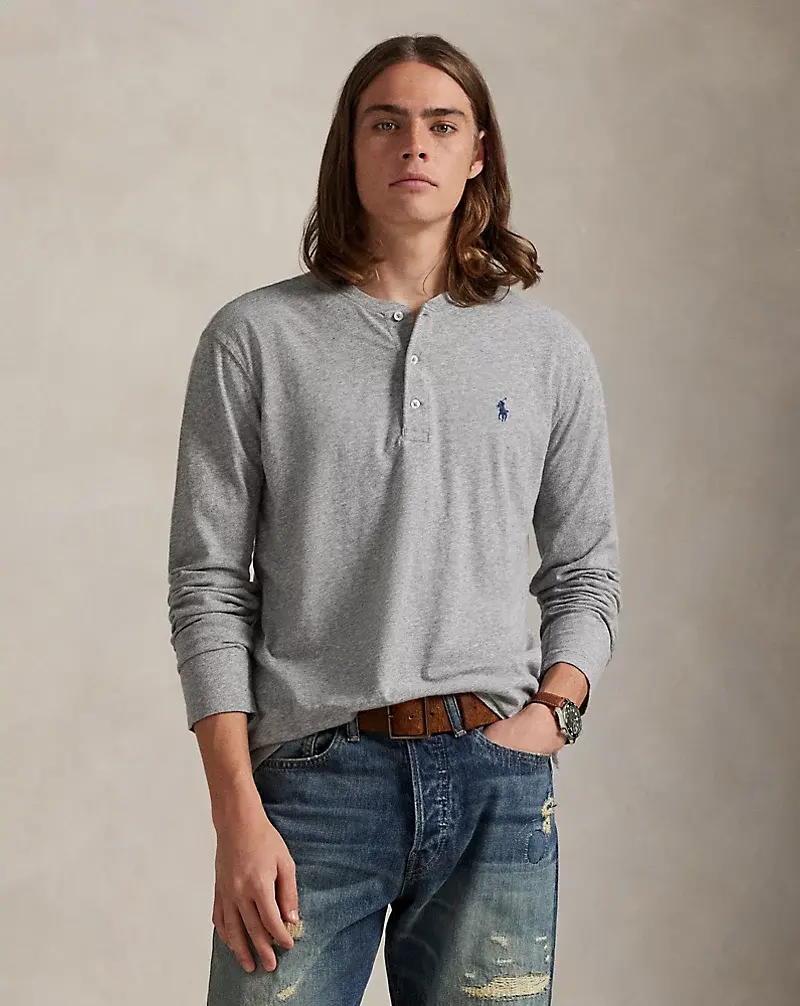 polo golf ralph lauren Slub Jersey Henley Shirt