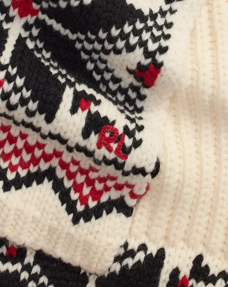 Polo Golf Ralph Lauren Snowflake-Motif Wool Scarf