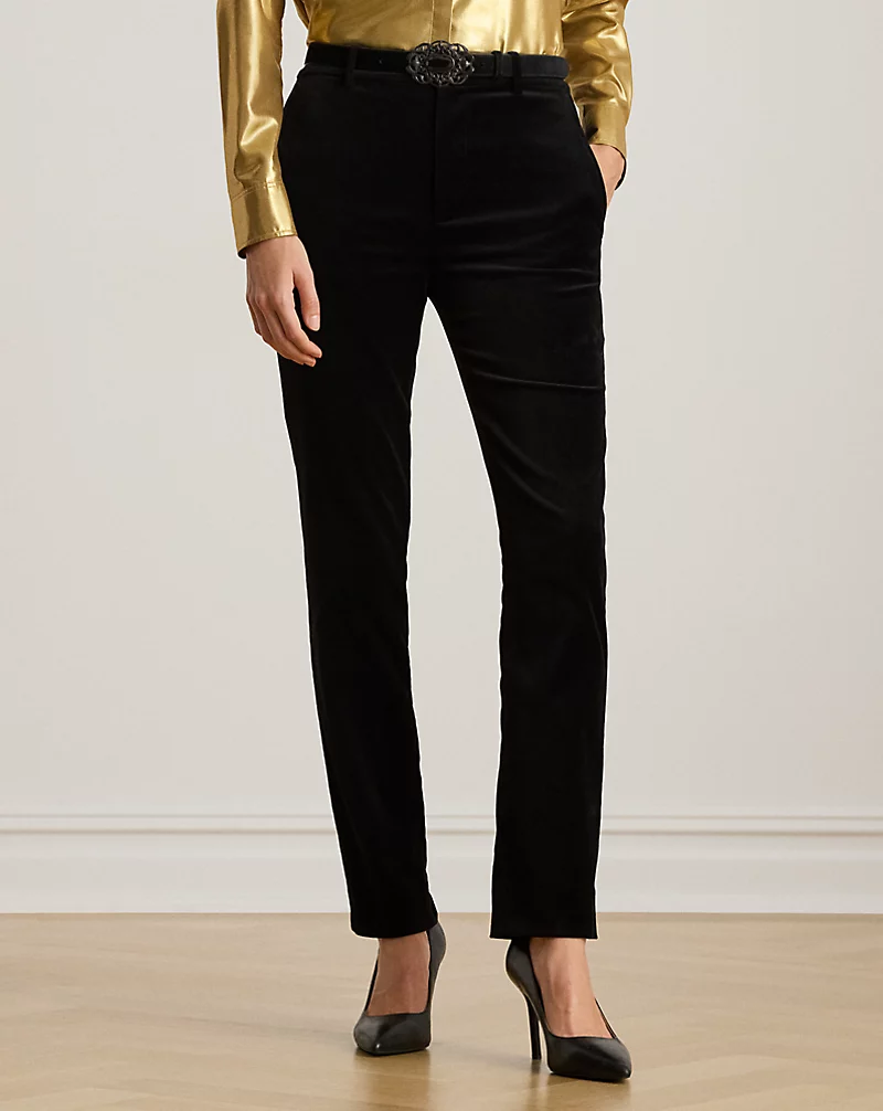 Polo Golf Ralph Lauren Stretch Velvet Cropped Pant