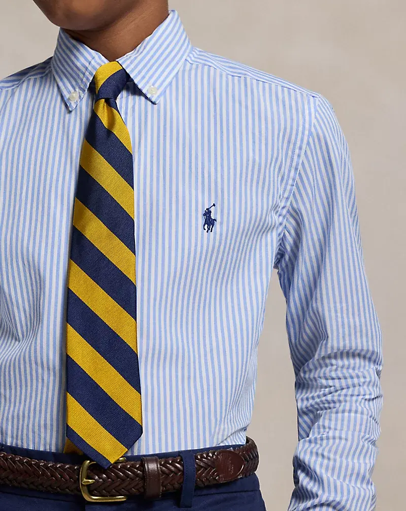 Polo Golf Ralph Lauren Striped Cotton Poplin Shirt
