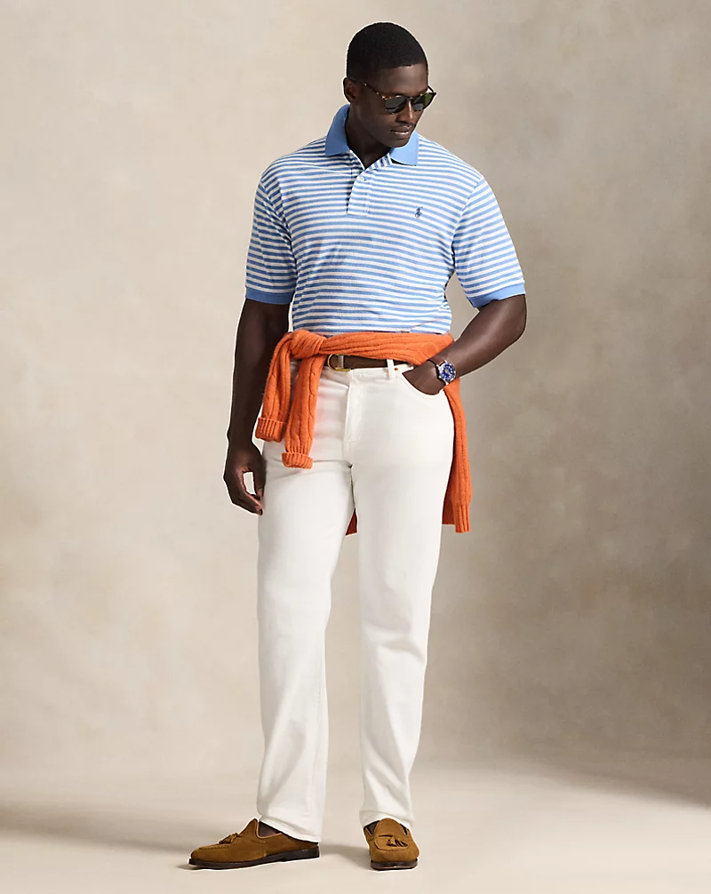 Polo Golf Ralph Lauren Striped Mesh Polo Shirt