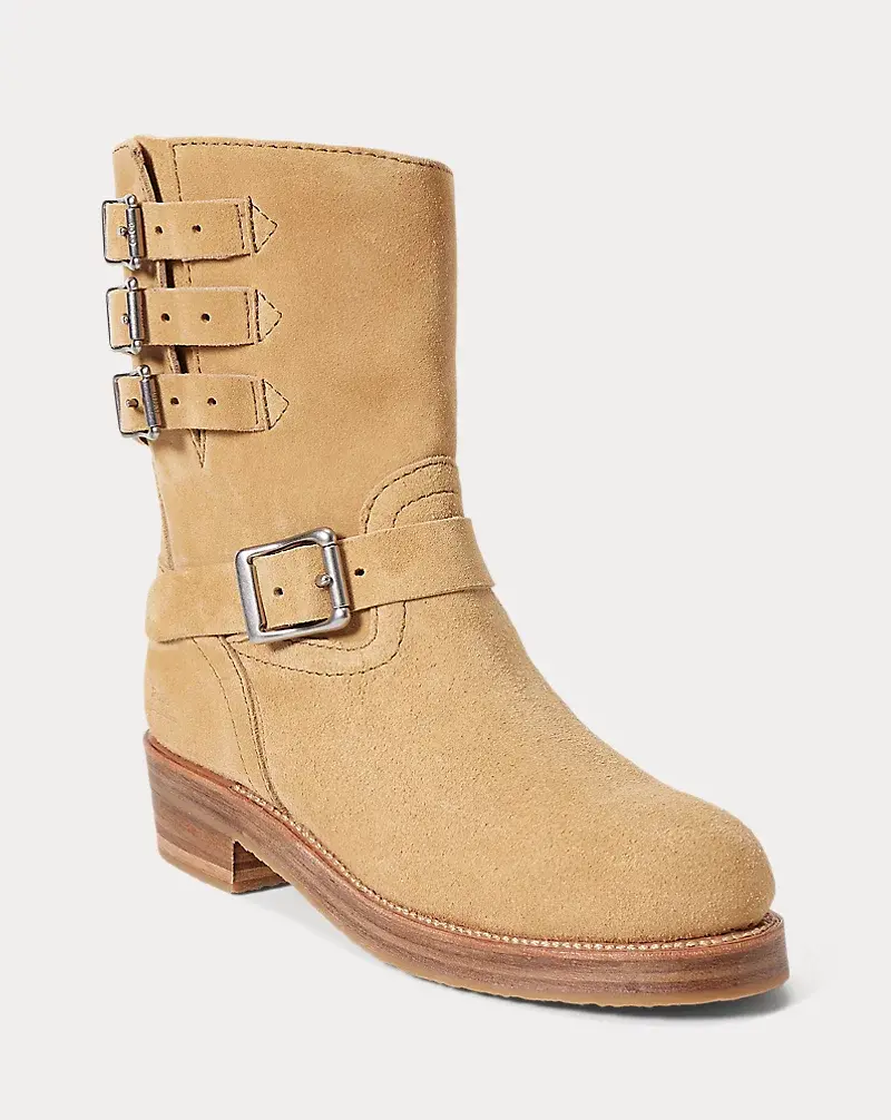 Polo Golf Ralph Lauren Suede Moto Boot