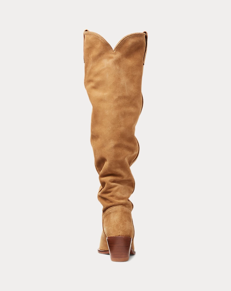 Polo Golf Ralph Lauren Suede Tall Western Boot