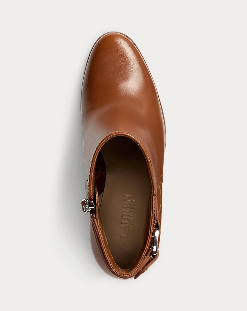 Polo Golf Ralph Lauren Tasha Calfskin Bootie Heel