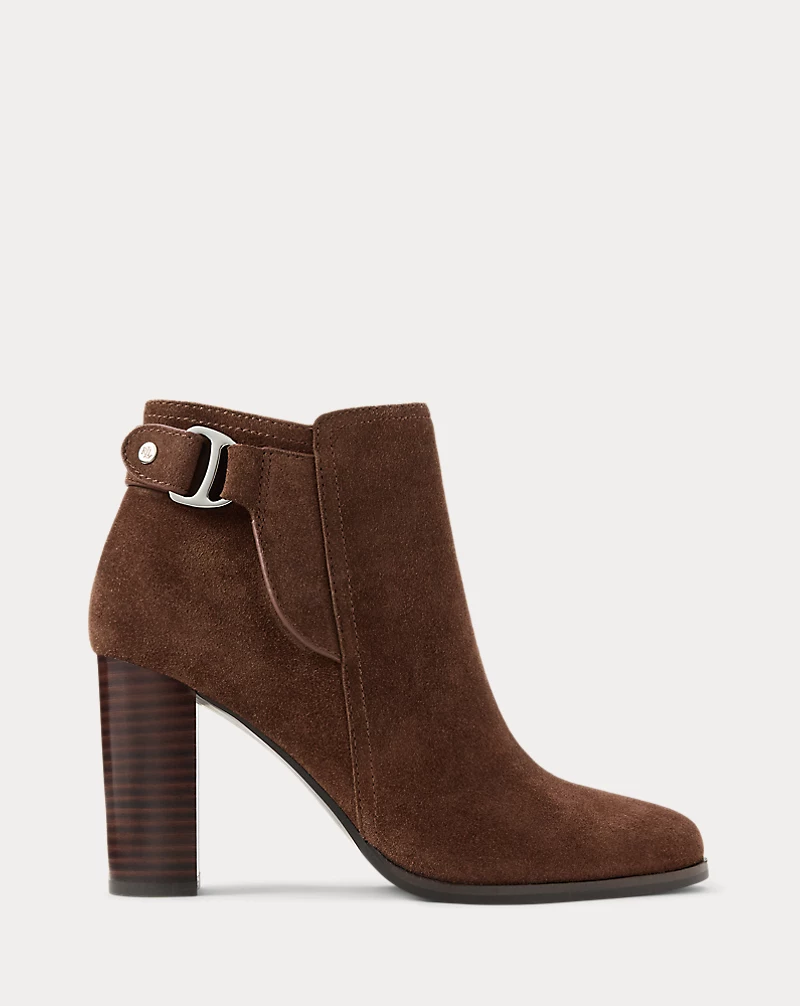 polo golf ralph lauren Tasha Suede Bootie Heel