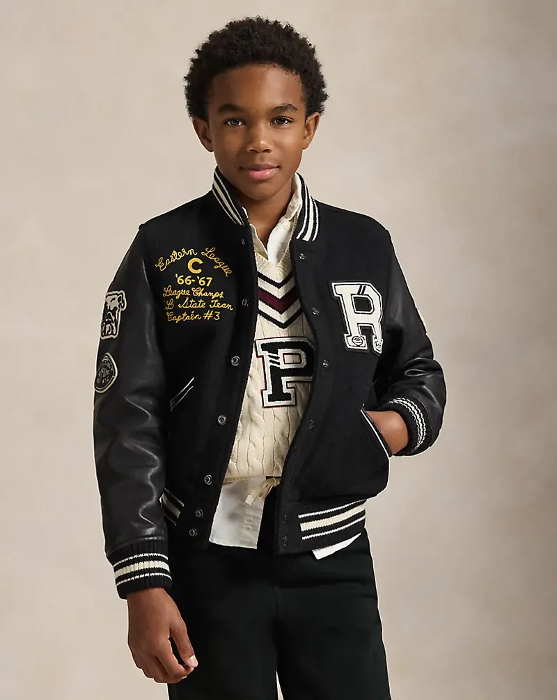 polo golf ralph lauren Wool-Blend Letter Jacket