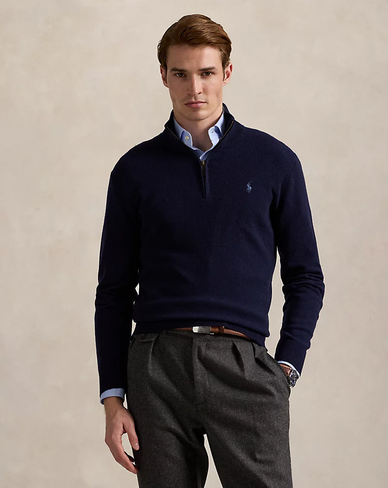 polo golf ralph lauren Wool Quarter-Zip Sweater