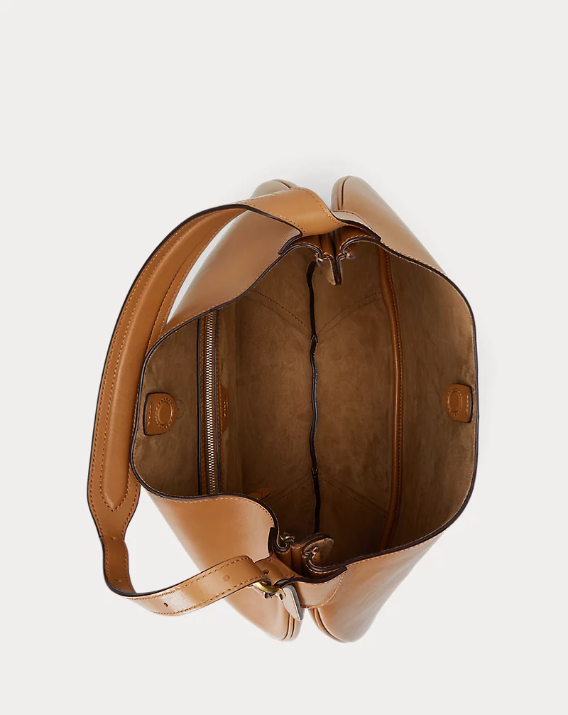 Polo Golf Ralph Lauren Polo ID Calfskin Large Shoulder Bag