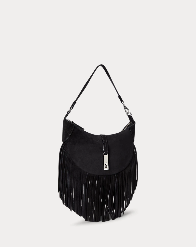 Polo Golf Ralph Lauren Polo ID Fringe Suede Mini Shoulder Bag