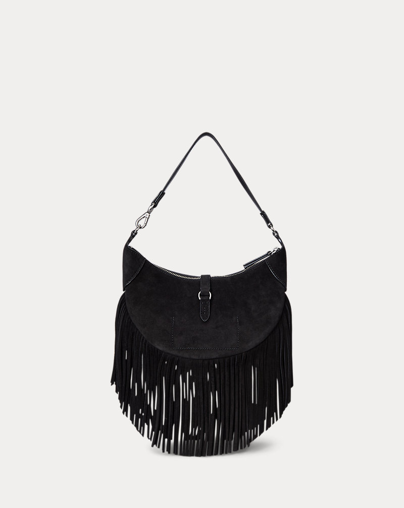 Polo Golf Ralph Lauren Polo ID Fringe Suede Mini Shoulder Bag