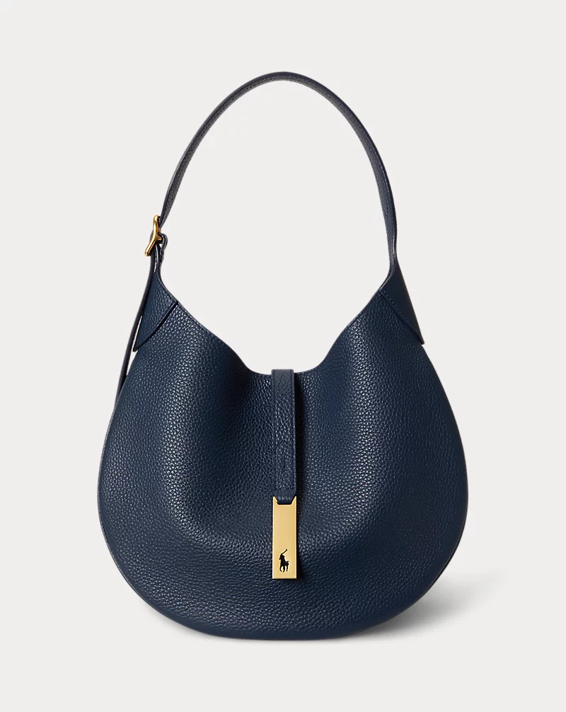 polo golf ralph lauren Polo ID Leather Medium Shoulder Bag