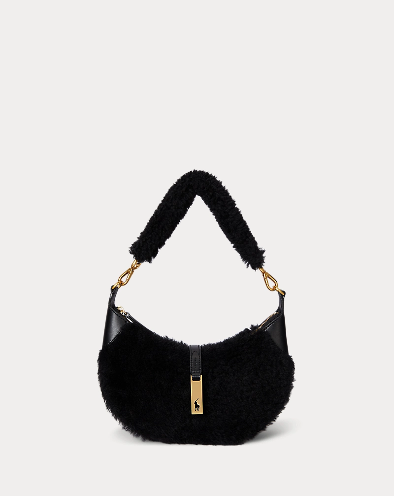 polo golf ralph lauren Polo ID Shearling Mini Shoulder Bag