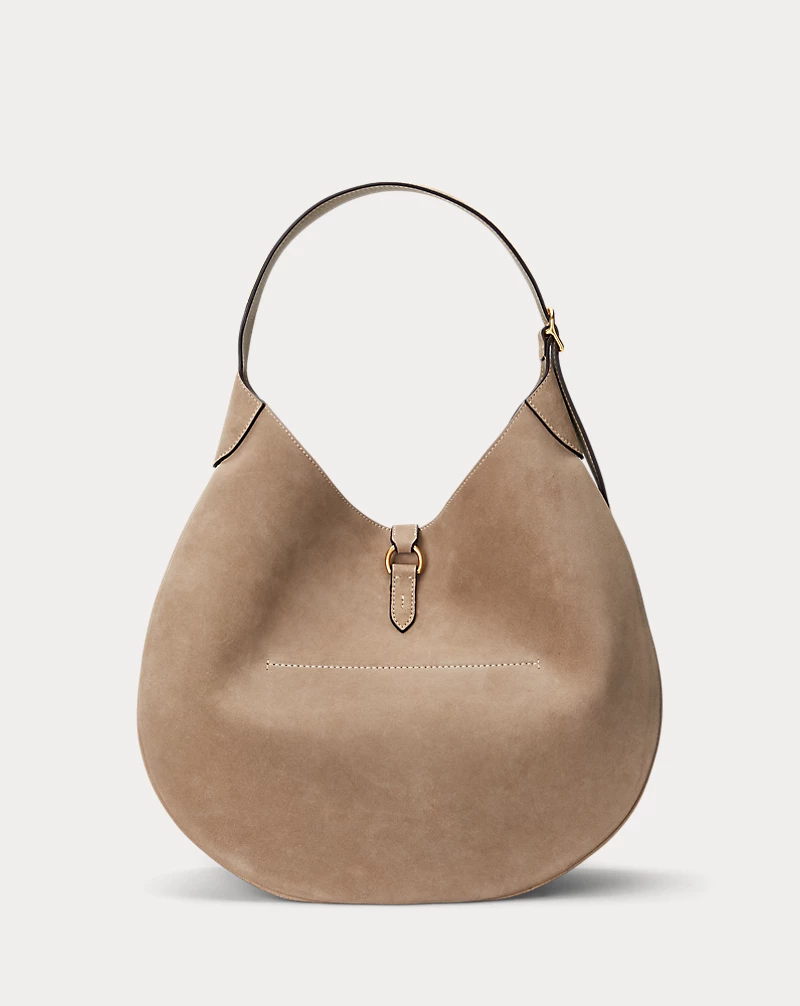 Polo Golf Ralph Lauren Polo ID Suede Large Shoulder Bag