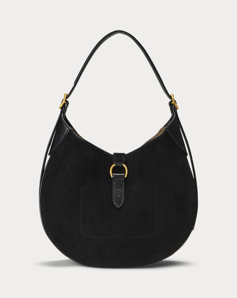 Polo Golf Ralph Lauren Polo ID Suede-Leather Small Shoulder Bag