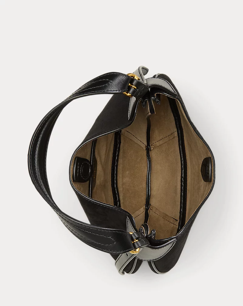 Polo Golf Ralph Lauren Polo ID Suede-Leather Small Shoulder Bag