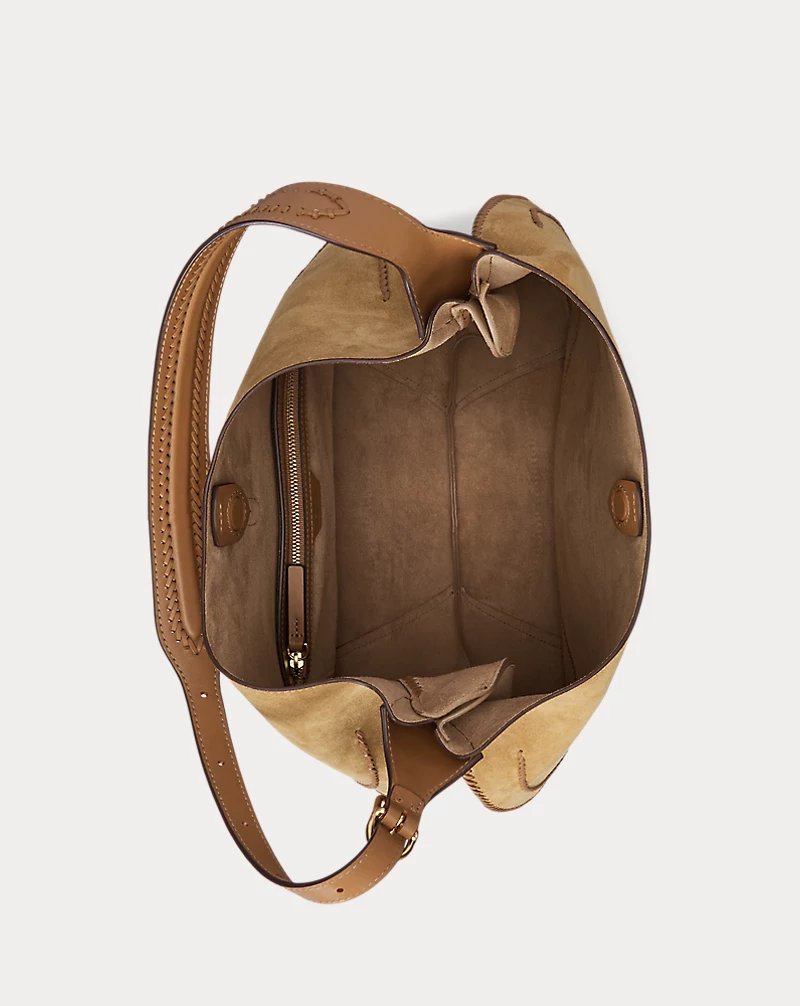 Polo Golf Ralph Lauren Polo ID Suede Western Large Shoulder Bag