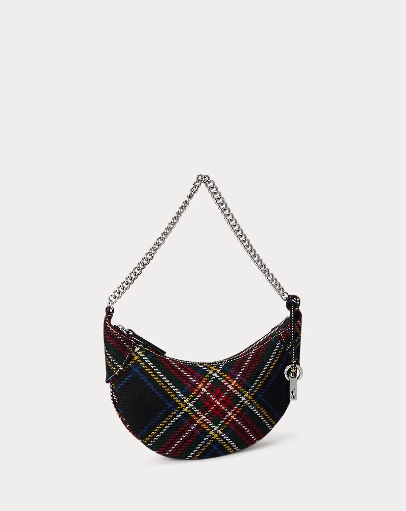 Polo Golf Ralph Lauren Polo ID Tartan Wool Mini Chain Bag