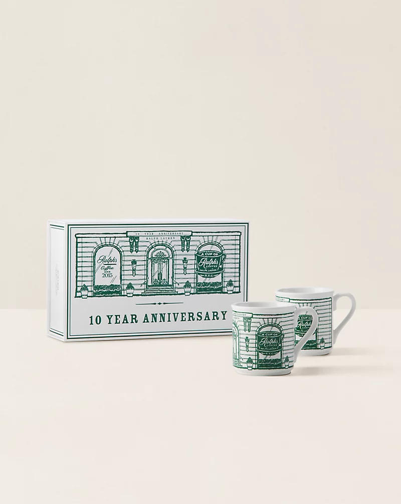 Polo Golf Ralph Lauren Ralph’s Coffee 10th Anniversary Mug Set