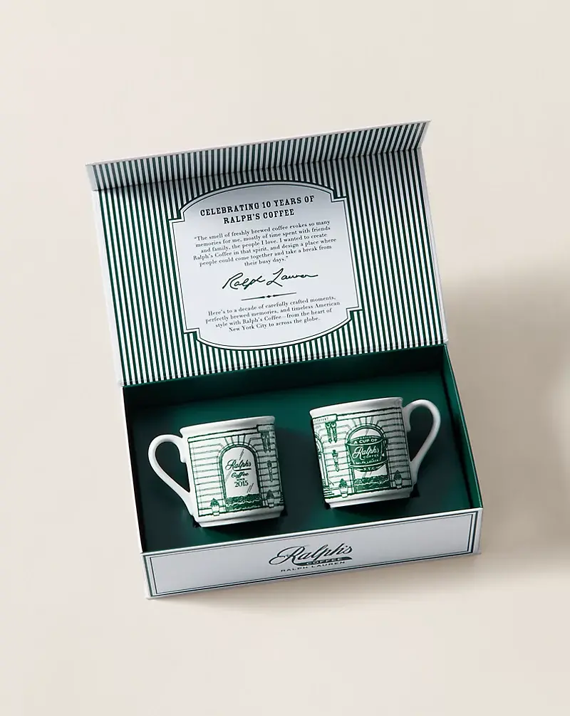 Polo Golf Ralph Lauren Ralph’s Coffee 10th Anniversary Mug Set