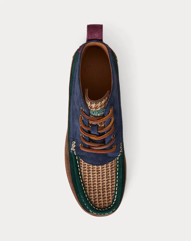 Polo Golf Ralph Lauren Ranger Suede & Wool Tweed Workboot