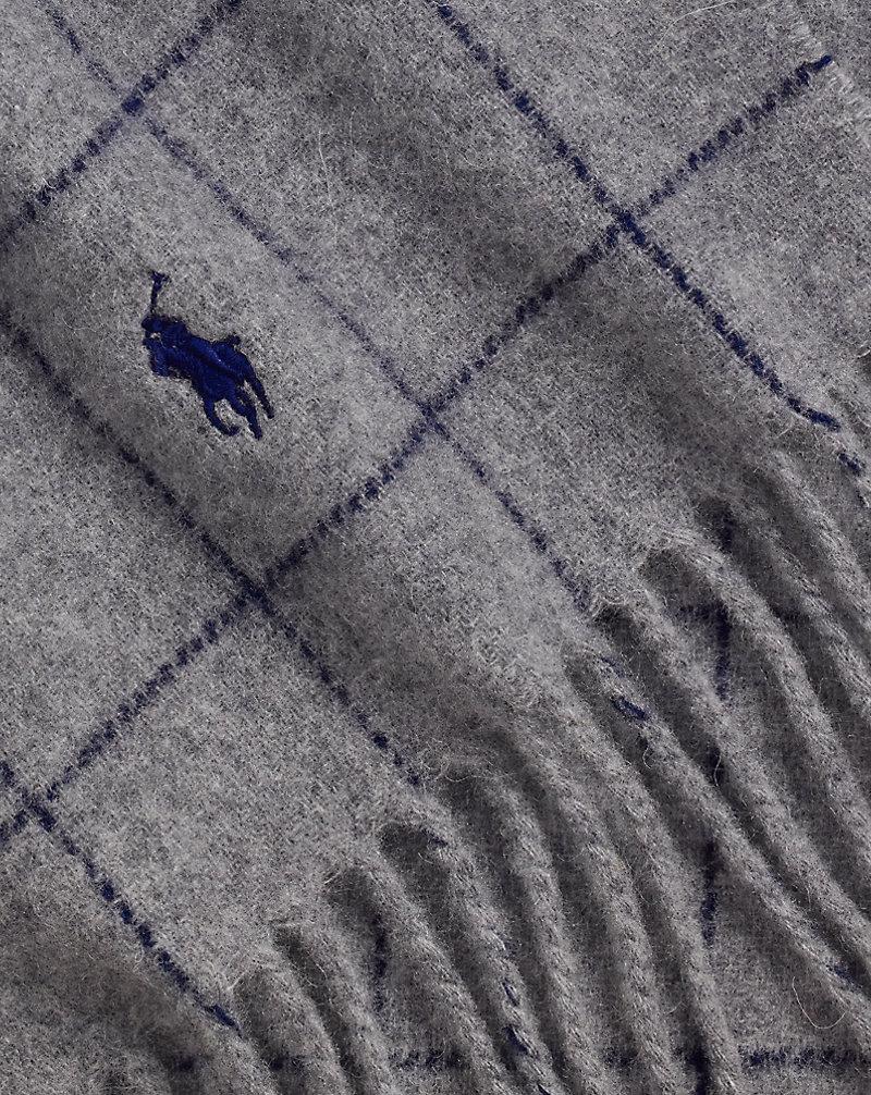Polo Golf Ralph Lauren Reversible Windowpane Wool-Blend Scarf