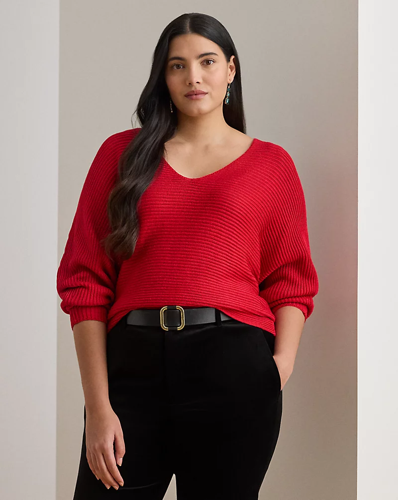 polo golf ralph lauren Rib-Knit Dolman-Sleeve Sweater