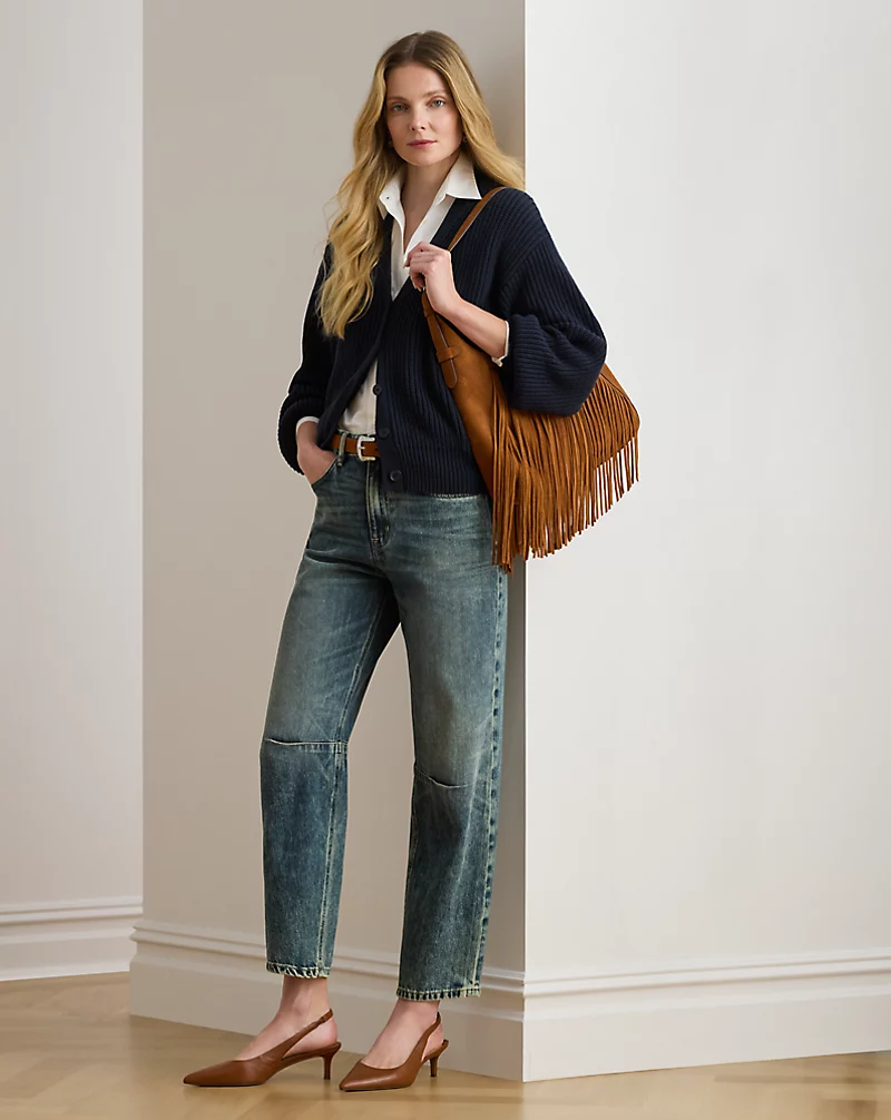 Polo Golf Ralph Lauren Ribbed Wool-Blend V-Neck Cardigan