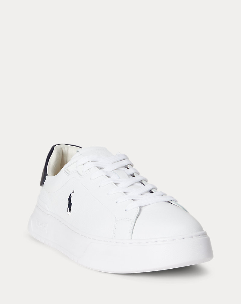 Polo Golf Ralph Lauren RLite Court Tumbled Leather Sneaker