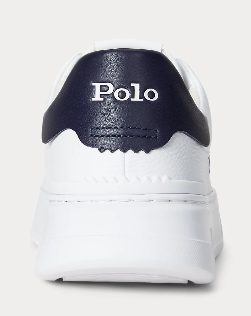 Polo Golf Ralph Lauren RLite Court Tumbled Leather Sneaker
