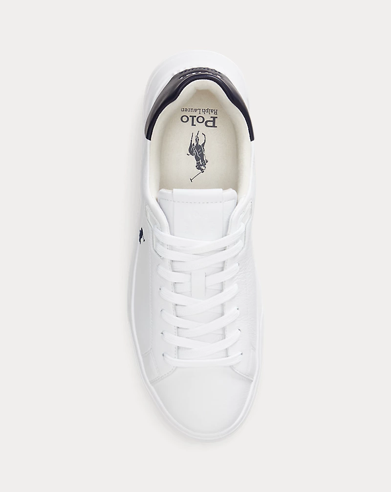 Polo Golf Ralph Lauren RLite Court Tumbled Leather Sneaker