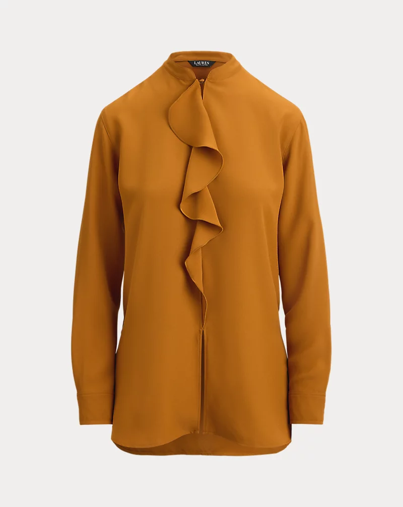 Polo Golf Ralph Lauren Ruffle-Trimmed Georgette Tunic