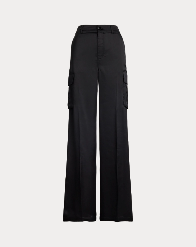 Polo Golf Ralph Lauren Satin Charmeuse Wide-Leg Cargo Pant