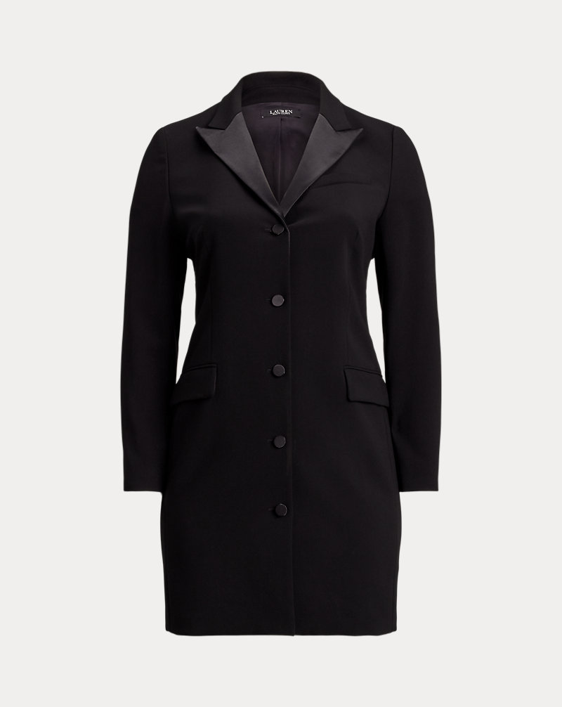 Polo Golf Ralph Lauren Satin-Trim Double-Faced Crepe Dress