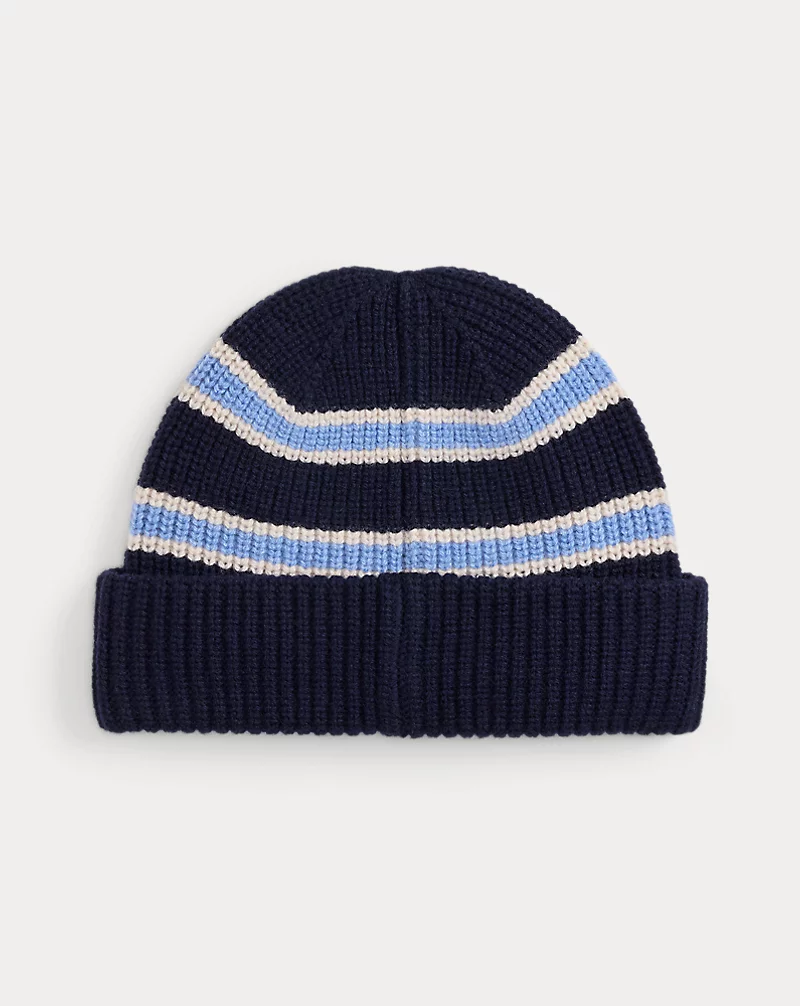 Polo Golf Ralph Lauren Shield-Patch Rib-Knit Wool Beanie