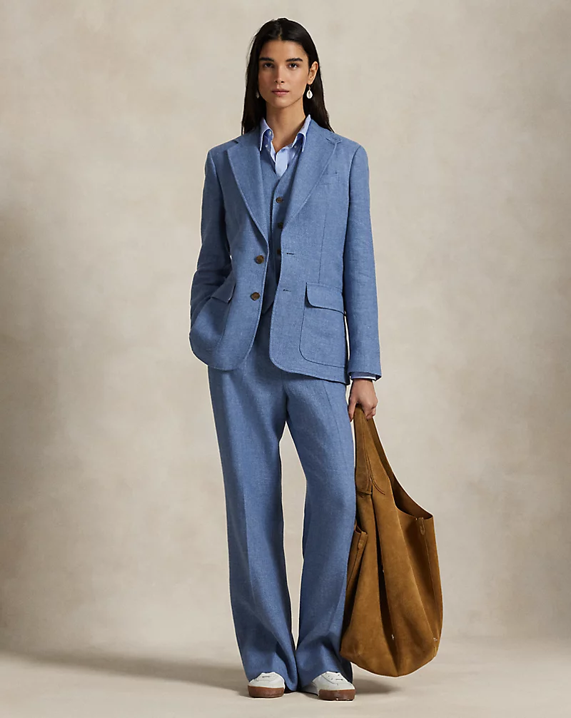 Polo Golf Ralph Lauren Single-Breasted Linen-Cotton Blazer