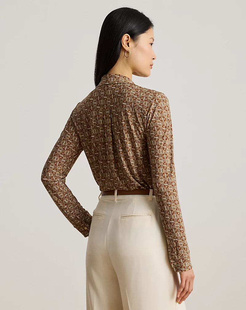 Polo Golf Ralph Lauren Slim Fit Geo-Print Jersey Shirt