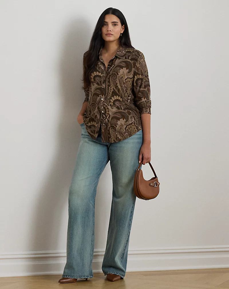 Polo Golf Ralph Lauren Slim Fit Paisley Jersey Shirt