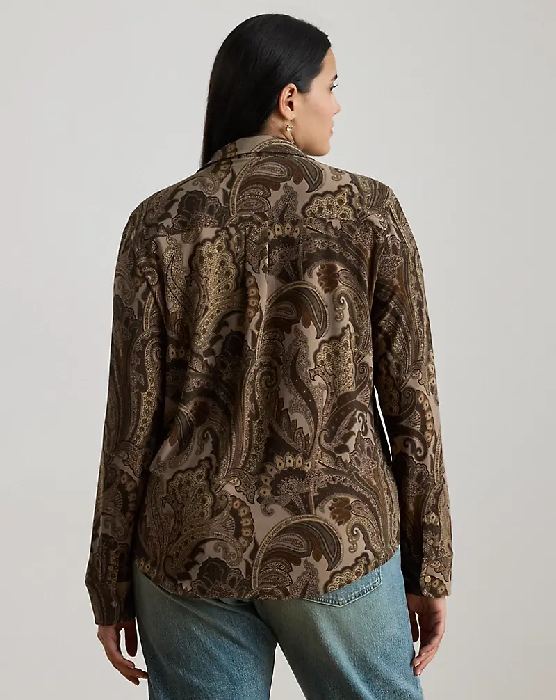 Polo Golf Ralph Lauren Slim Fit Paisley Jersey Shirt