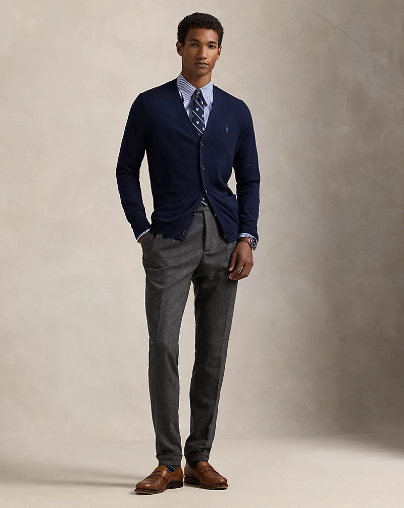 Polo Golf Ralph Lauren Slim Fit Washable Wool V-Neck Cardigan