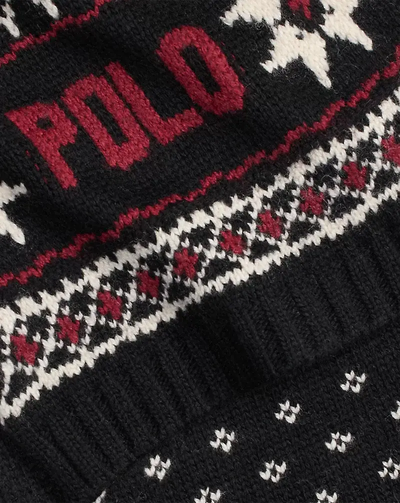 Polo Golf Ralph Lauren Snowflake Scarf & Beanie Gift Set