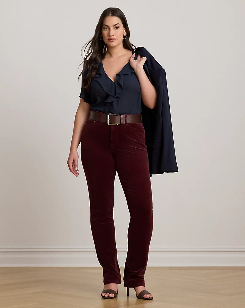 polo golf ralph lauren Stretch Corduroy Mid-Rise Straight Pant