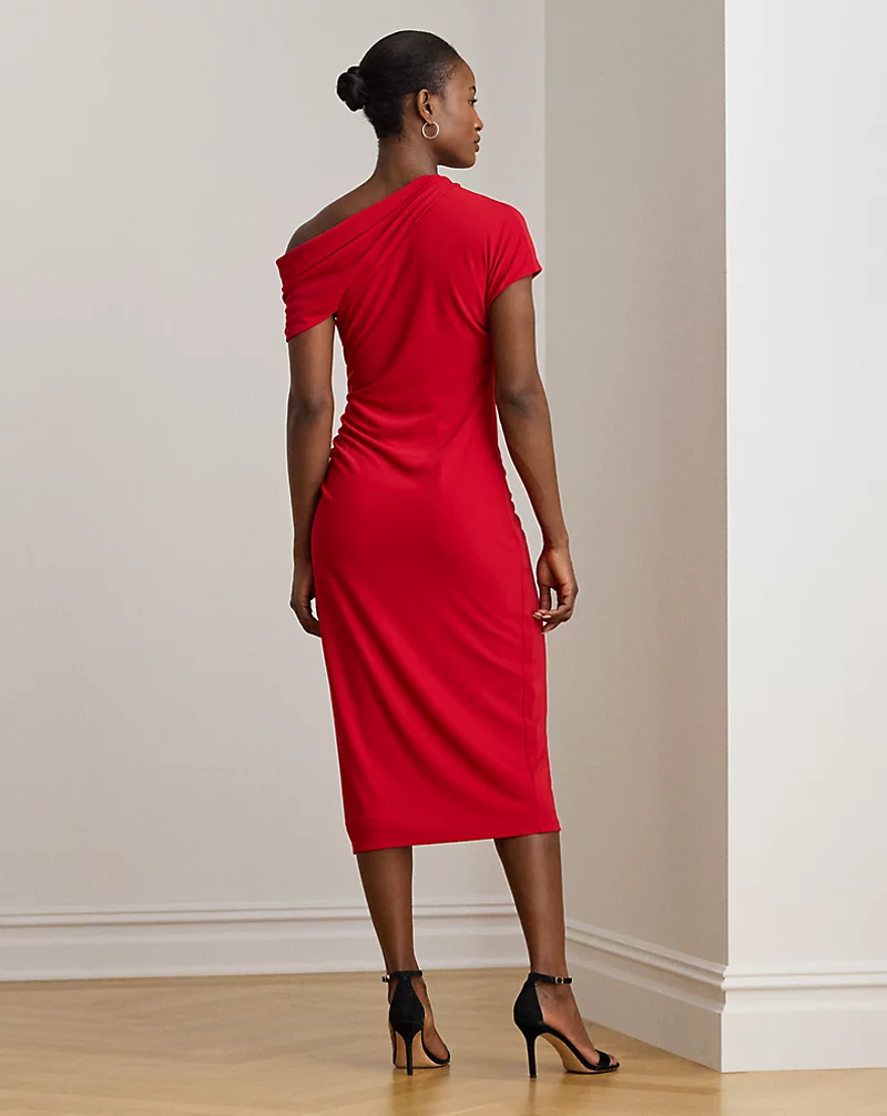 Polo Golf Ralph Lauren Stretch Jersey Off-the-Shoulder Dress